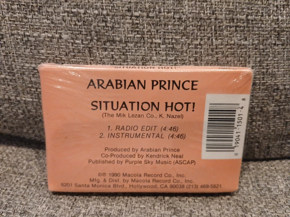 Arabian Prince Situation Hot - CASSETTE SINGLE 2 TRACKS - Brand New - Image 2 of 4