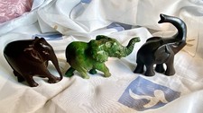 Elefanten -   3 kleine Figuren aus Massivholz