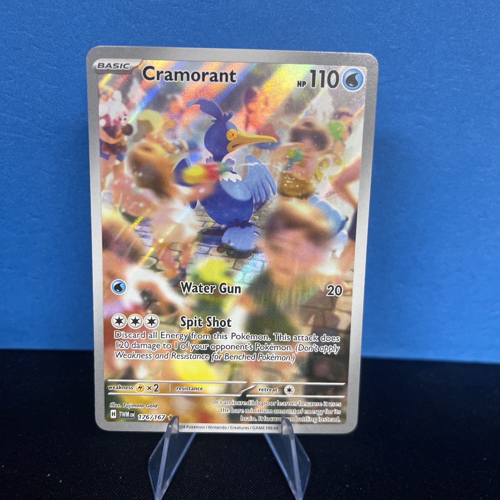 Pokémon TCG Cramorant Twilight Masquerade Card 176/167 Sir NM/Mint
