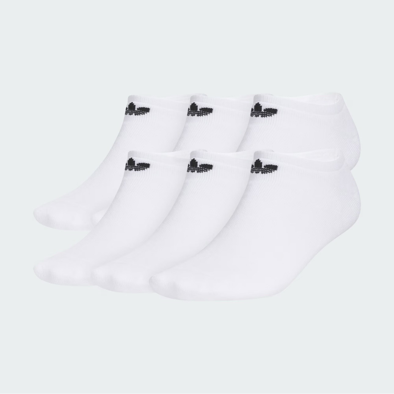 Adidas Trefoil 2.0 6-Pack No-Show Socks Size L Unisex New