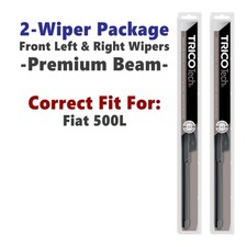 Wipers 2pk Beam Wiper Blades fits 2014+ Fiat 500L - 19260/150