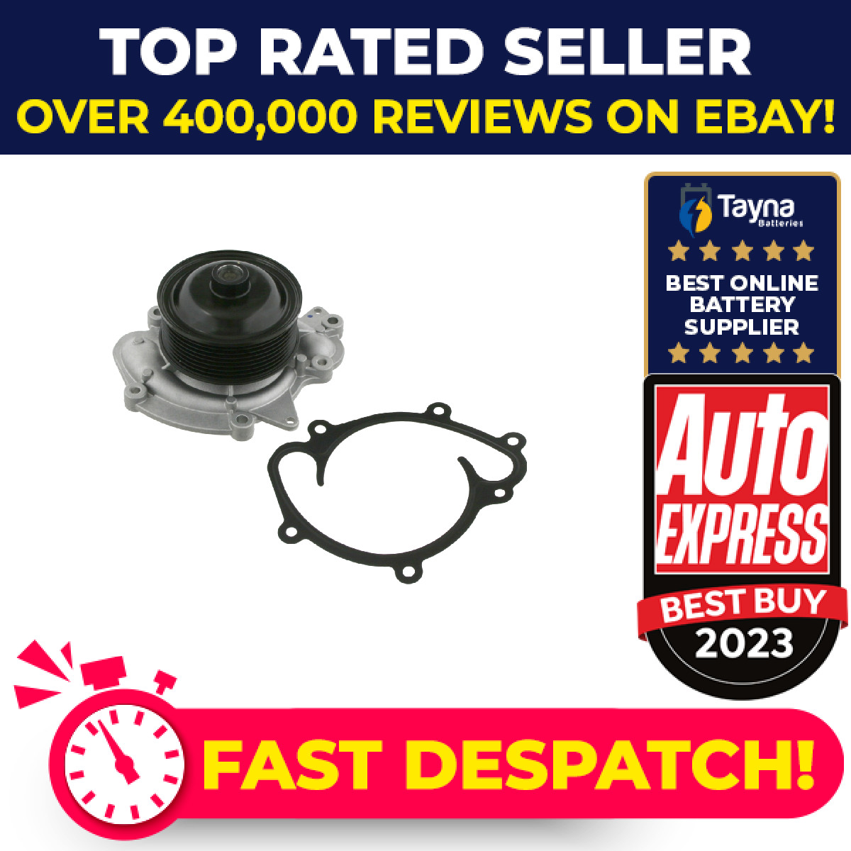 Water Pump fits MERCEDES GL320 X164 3.0D 06 to 09 OM642.940 Coolant A6422001001
