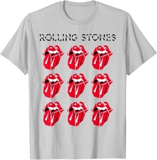 Port  Co The Rolling Stones Classic Multi-Tongue LG Unisex Short Sleeve T-Shirt