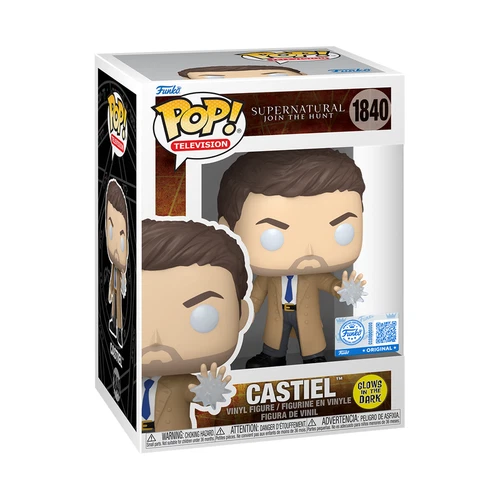 Funko POP! Supernatural Castiel Glow in the Dark Figure 1840 + Protector