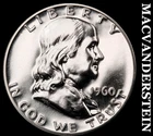 1960 Franklin Half Dollar- Silver- Choice Gem Proof Luster No Reserve #J2544