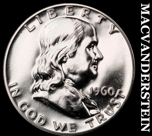 1960 Franklin Half Dollar- Silver- Choice Gem Proof Luster No Reserve #J2544