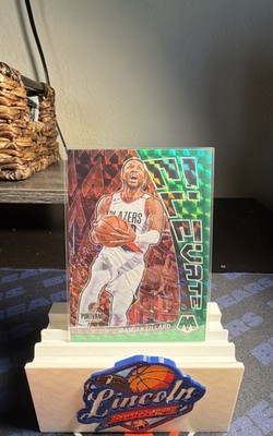 2022-23 Panini Mosaic - Elevate Damian Lillard #17 Green Mosaic Prizm