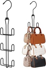 Purse Hanger 2 Pack,Purse Organizer for Closet,Rotatable Metal Bag Organizer,Pur