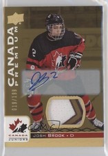 2017 Upper Deck Team Canada Juniors Premium Materials 19/199 Josh Brook Auto xp6