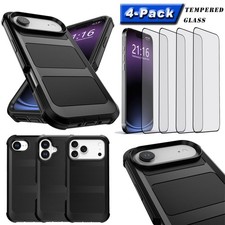 For iPhone 17 17 Pro 17 Pro Max 17e Air Shockproof Case Cover / Tempered Glass