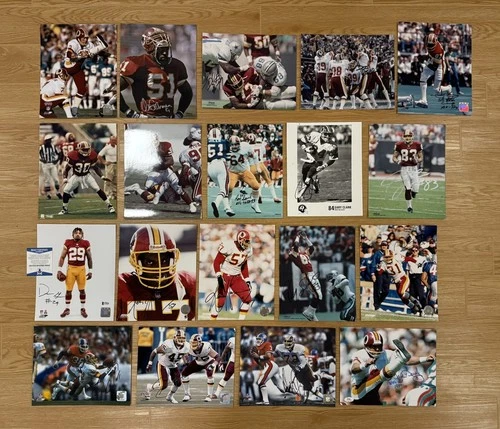 Lot of 19 Washington Redskins Signed Autographed 8X10 Photographs NFL - 2