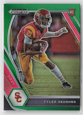 2021 Panini Prizm Draft Picks - Tyler Vaughns #160 Green Prizm (RC)