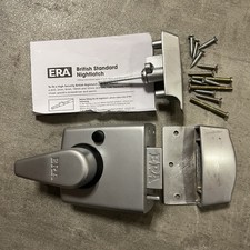 Scratched British Standard 60mm Nightlatch Backset Satin Chrome High Security