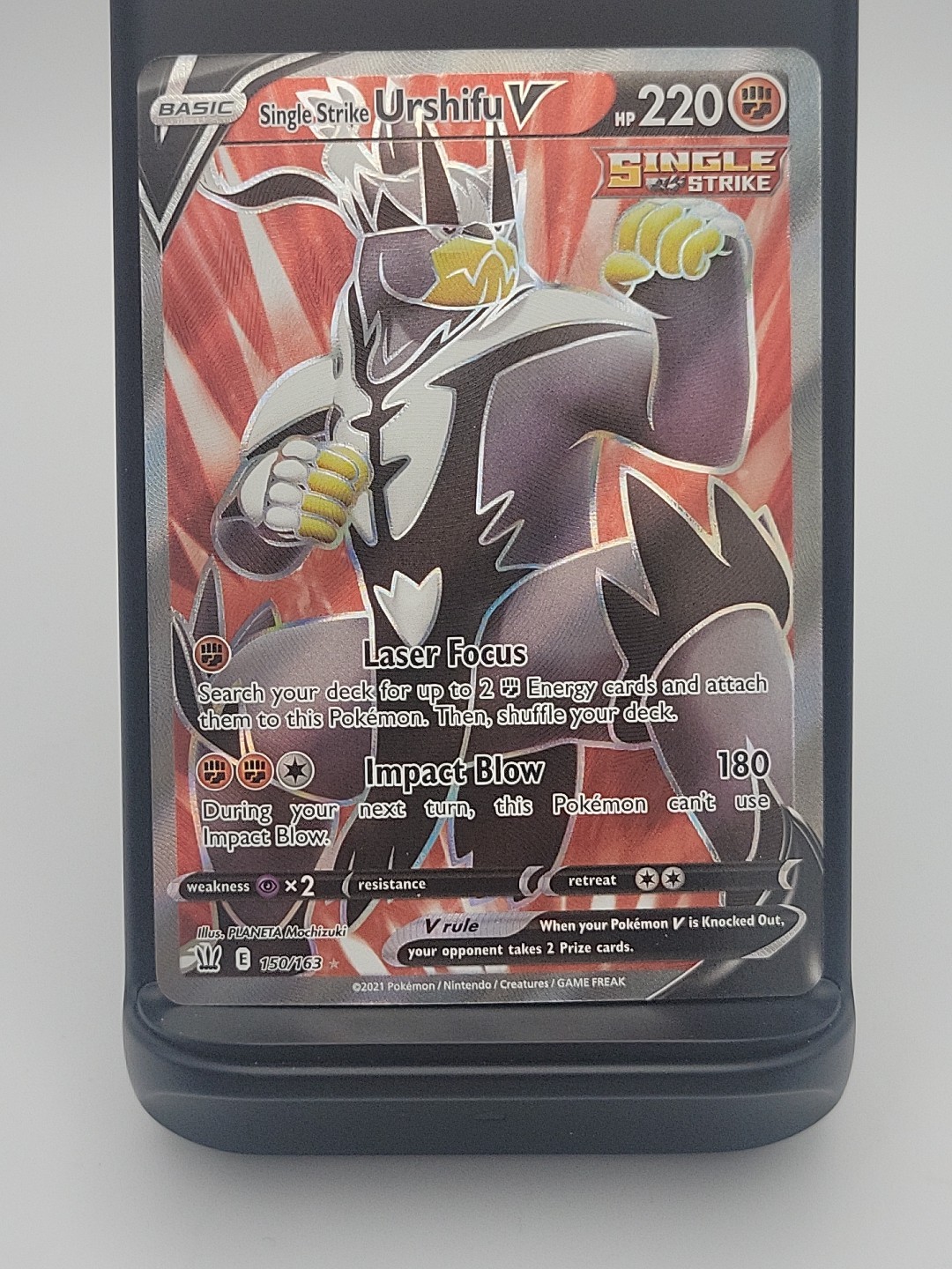 Single Strike Urshifu V (Full Art) 150/163 Swsh05: Battle Styles Holo-NM