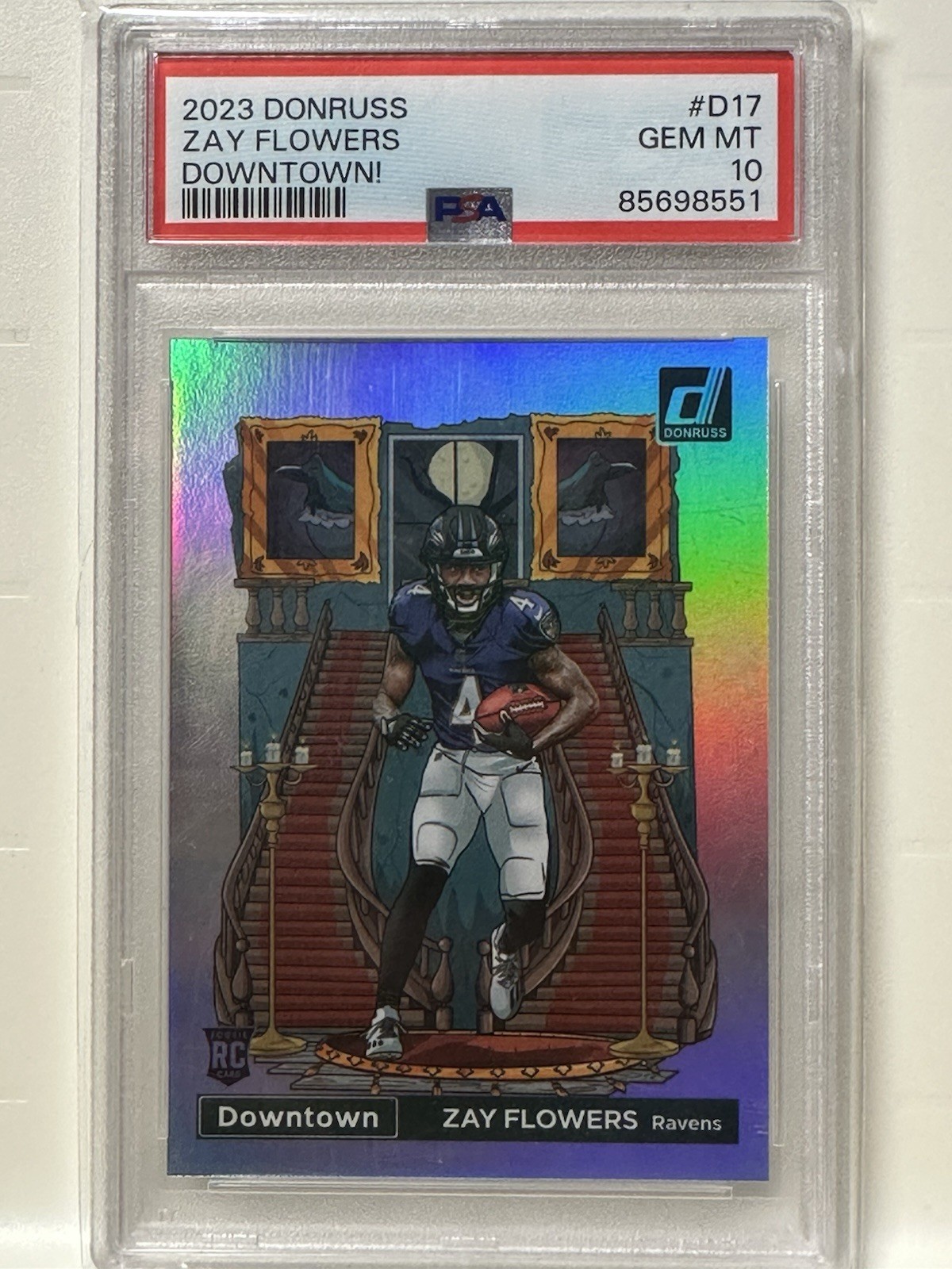 Zay Flowers Panini Donruss Downtown #D17 Base