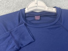 Patagonia Capilene Shirt Mens Medium Blue Long Sleeve Base Layer Made in USA