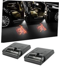 2Pcs Car Door Lights,Door Lights Logo Projector,Car Accessories HD Fire Horse