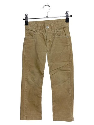 United Colors of Benetton Cordhose Kinder Gr. 110 Beige Baumwolle