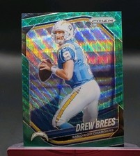 2025 Panini Prizm - Drew Brees #266 Green Wave Prizm