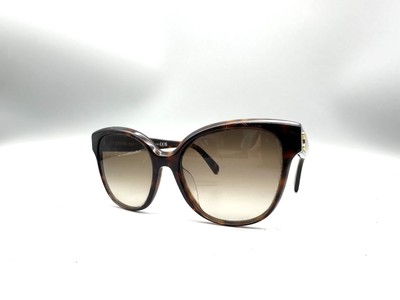 Celine Triomphe CL40204F Sunglasses 58-18-145 MISSING EMBLEM ON 1 ARM Celine Rhinestone Triomphe CL40284U L (59 - 16) with Grey  main image 4
