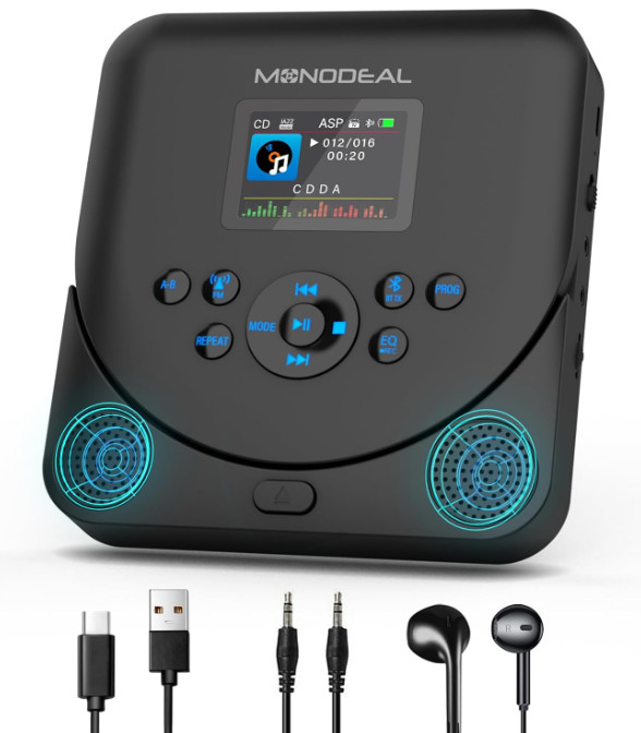 With Speakers, Fm Transmitter, Rechargeable