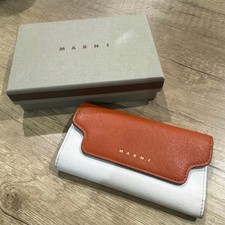 Marni Women Wallet Key Case Orange Bicolor Limited Edition VHTF Sophisticated De
