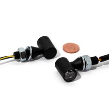 3in1 LED Mini Blinker schwarz Rücklicht Bremslicht Set 12V getönt ECE universal