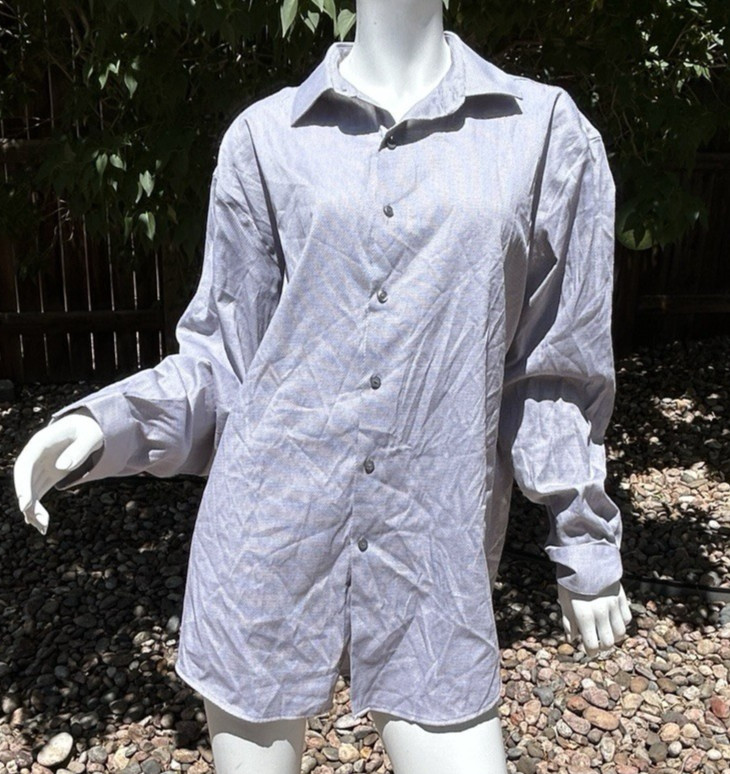 Alfani XL 17-17 1/2 34-35 Button Up Dress Shirt