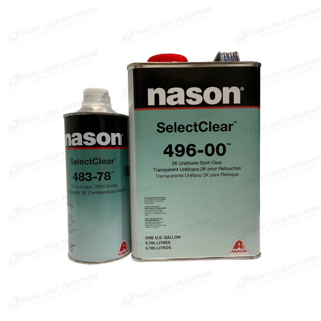 Nason 496-00 Select Clear Coat 1G + 483-78 Mid-Temp Act 1L