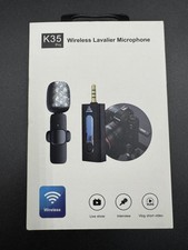 K35  Wireless Lavalier Microphone for streaming, live shows.