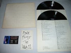 PINK FLOYD THE WALL 1979 1st US PRESSING 2 LP RECORDS + MEGA RARE HYPE STICKER!!