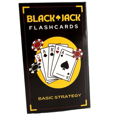 Blackjack Basic Strategy Cards   Casino Card Game Flashcards for Beginners
