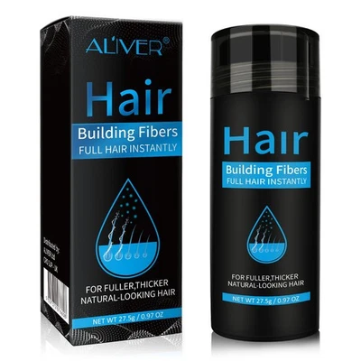 Fibras capilares Aliver para adelgazamiento del cabello - Negro - 27,5 gr, forma natural indetectable - Imagen 1 de 4