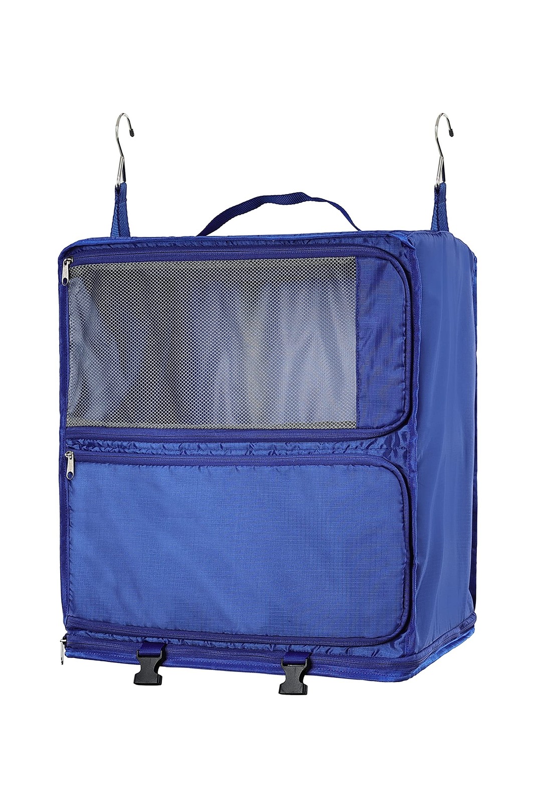 Hanging Packing Cubes Portable Closet 3-Shelf Travel Collapsible Compression ...