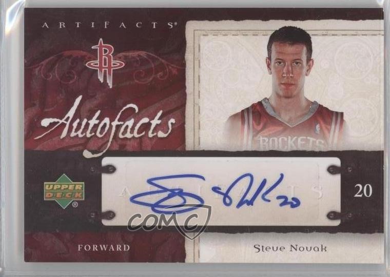 Steve Novak #AF-NO 2007-08 Upper Deck Artifacts Basketball Autofacts