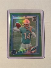 2025 Panini Donruss Optic - Rated Rookie Quinn Ewers #213 Neon Green Prizm /199 