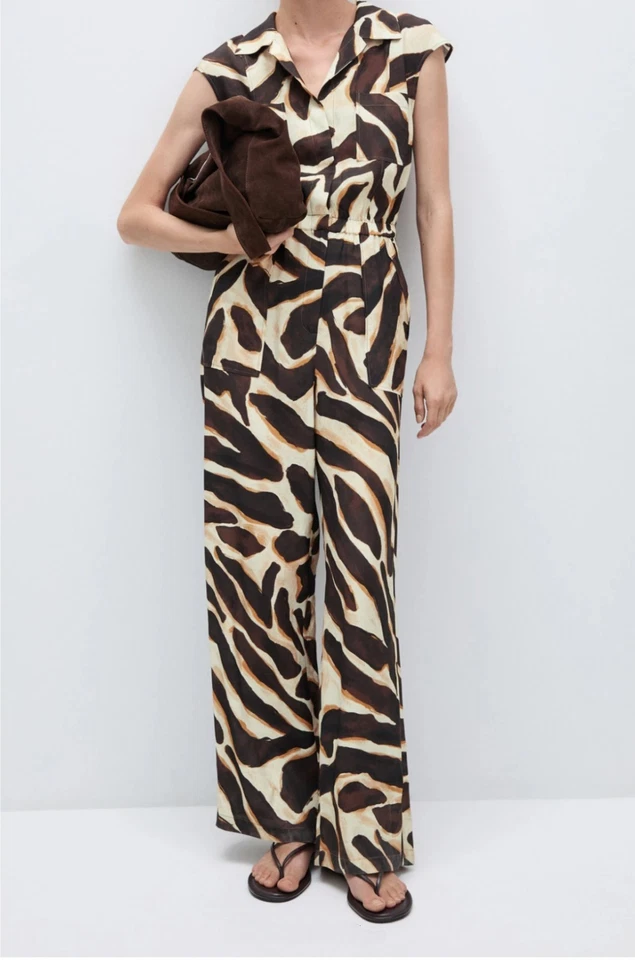 Tuta Donna Mango Lunga Animalier - Imagen 2 de 3