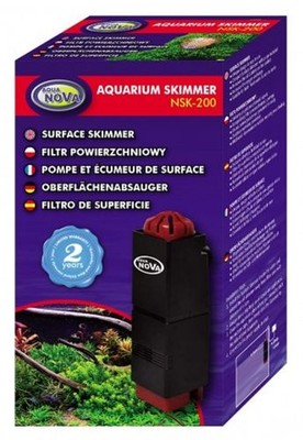 Aqua Nova kleiner Skimmer Oberflächenabsauger max 200 Liter/h 3 Watt