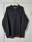 Vintage Y2K Polo Sport Ralph Lauren Black Long Sleeve Work Shirt Mens Size Large