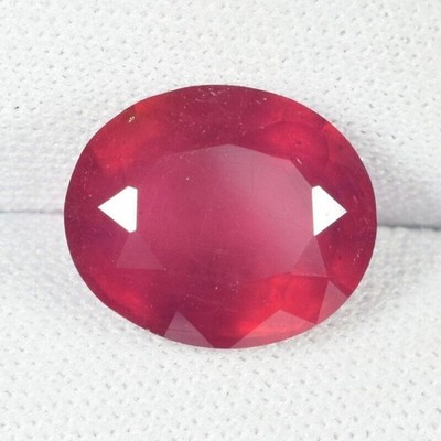 7.39 ct BEAUTIFUL LUSTER TRANSPARENT PINKISH RED * NATURAL RUBY - See Vdo C6 BG