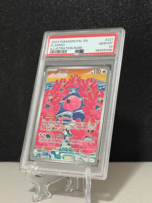 2023 Pokemon Paldea Evolved #227 FLAMIGO PSA 10 Illustration Rare