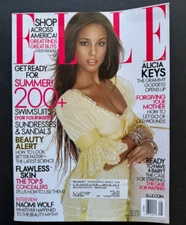 Elle Magazine May 2005 Alicia Keys Cover - Fashion, Beauty, Ads