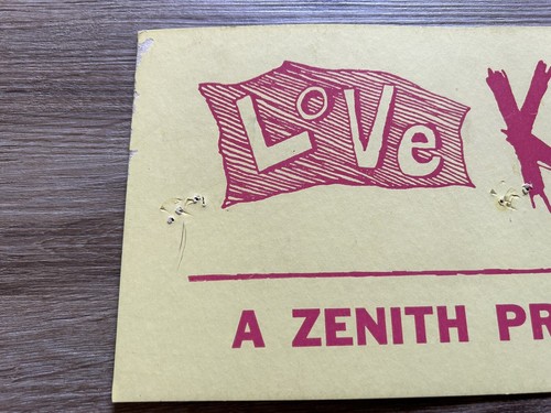 Vintage Love Kills Zenith Now Filming Original Movie Studio Production Sign - Picture 2 of 6