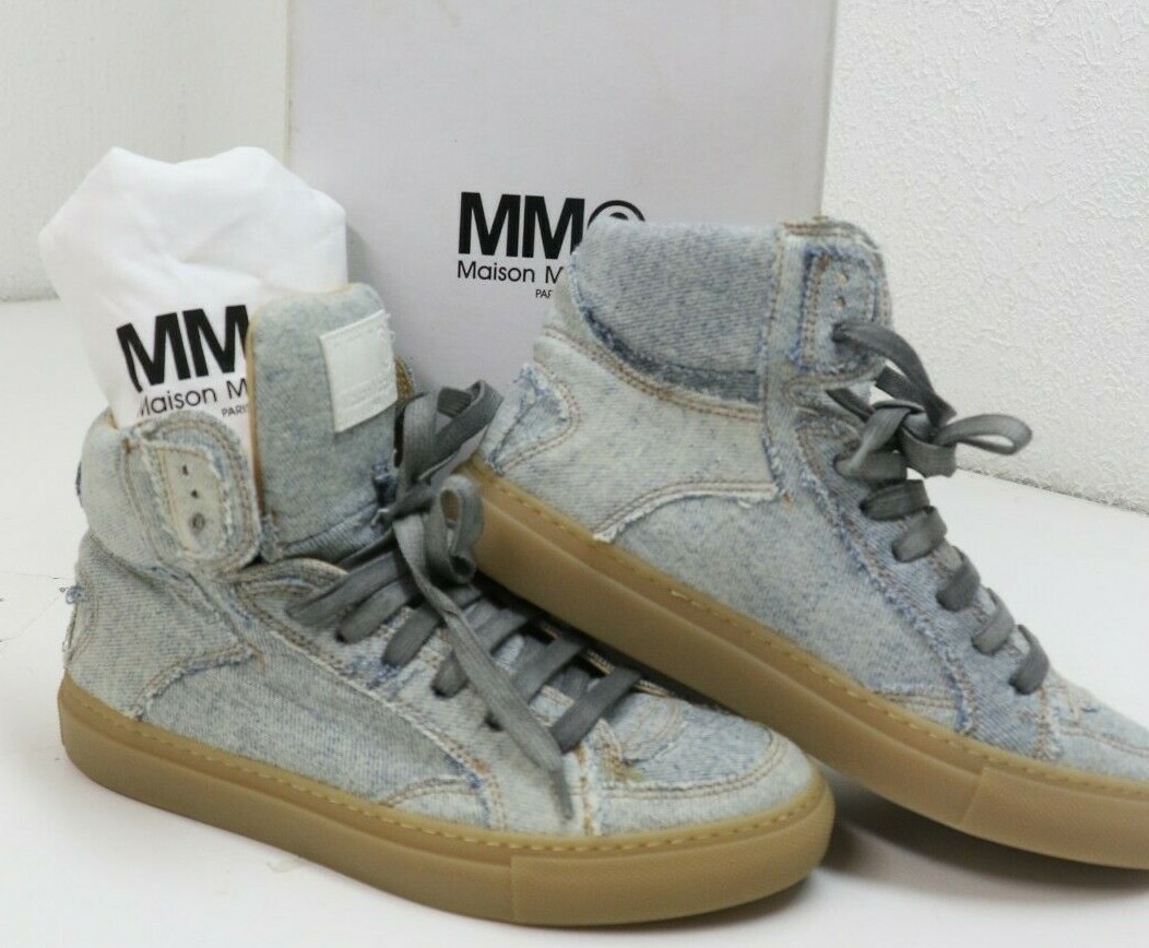 MM6 MAISON MARGIELA DENIM Wedge Women's Sneakers EU 37 US 7 MM6 MAISON MARGIELA DENIM Wedge Women's Sneakers EU 37 US 7