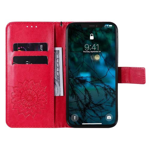 For iPhone 12 Pro Max Mini 11 XR SE 8 7 6s Wallet Card Holder Leather Case Cover - Picture 42 of 45