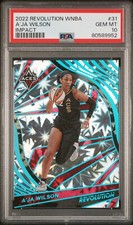 2022 Panini Revolution WNBA #31 A'ja Wilson Impact /149 Vegas Aces PSA 10