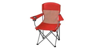 ozark trail basic mesh folding camp chair with cup holder