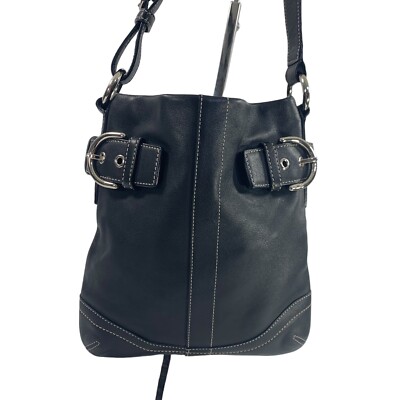 バッグ Coach Soho Black Shoulder Hand Bag y2k Vintage Coach Soho 3653 Hobo Shoulder Bag Black Leather Y2K