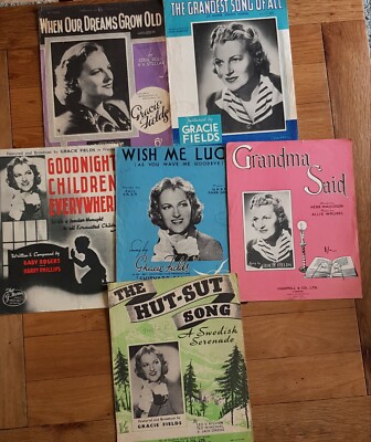 Gemischte Sammlung Sammlerstücke Gracie Fields Noten