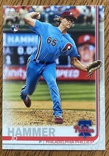 2019 Topps Baseball Update Series JD HAMMER RC #US 27 Phillies